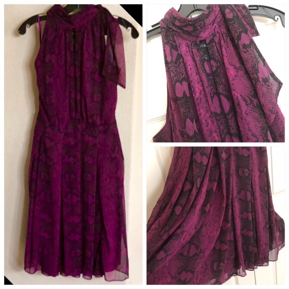 Amethyst halter dress with POCKETS!
